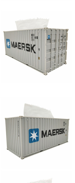 馬士基航運(yùn)MAERSK 1:35集裝箱紙巾盒模型 航運(yùn)集裝箱模型定制定做 來(lái)圖定制